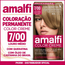 AMALFI COLORAÇÃO CABELO NO. 7/00 LOURO MEDIO EAN 8414227058416