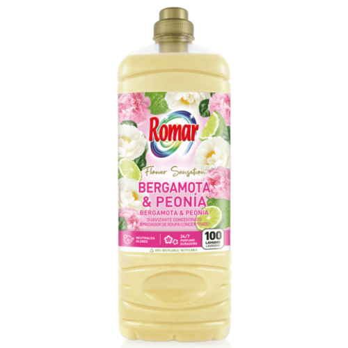 ROMAR AMACIADOR ROUPA BERGAMOTA & PEONIA 2 LT EAN 8414227097897