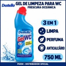 DESTELLO GEL WC OCEANO 750 ML EAN 8414227693143