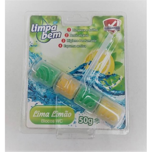 LIMPA BEM BLOCO WC 50 GR LIMÃO  EAN 5600441602099