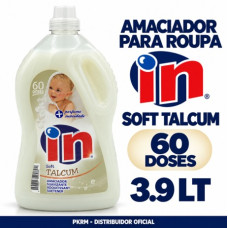 IN AMACIADOR ROUPA SOFT TALCUM 60 DOSES 3,9 LT EAN 5600387490385