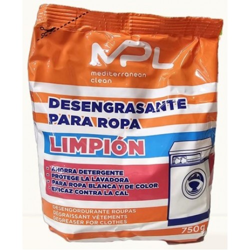 MPL TIRA NODOAS DESENGORDURANTE MAQUINA LAVAR ROUPA 750 G  EAN 8436032032740 