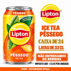 LIPTON ICE TEA LATA PESSEGO 33 CL EAN 8711327587182 VALIDADE - 08/2027 TEM SDR