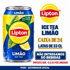 LIPTON ICE TEA LATA LIMÃO 33 CL EAN 8711327587175 VALIDADE - 06/2027 TEM SDR
