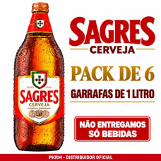 SAGRES CERVEJA 1LITRO EAN 5601146000104 VALIDADE - 8/27