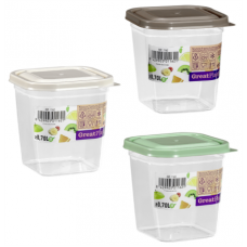 GREAT PLASTIC CAIXA QUADRADA 0.70 LT  EAN 8429905011621