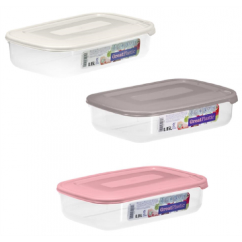 GREAT PLASTIC CAIXA RETANGULAR 0,85 LT  EAN 8429905012192