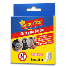 SUPERTITE FITA ADESIVA DUPLA FACE PARA TECIDOS 10 MT EAN 8414646912511