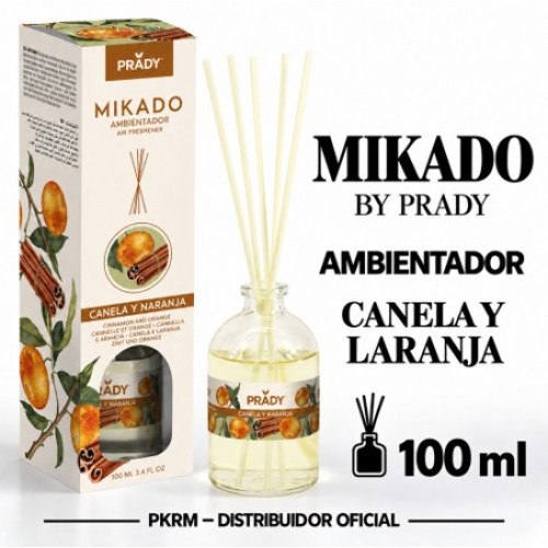 PRADY MIKADO CANELA E LARANJA 100 ML EAN 8423564087096 