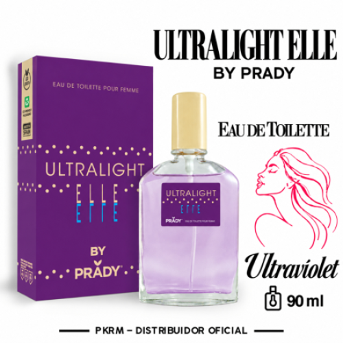 PRADY EDT MULHER ULTRALIGHT ELLE 90 ML EAN 8423564061584 