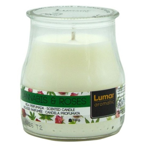 LUMAR VELA COPO YOGURT PERFUMADA 100 GR CANNABIS EAN 8428451096908