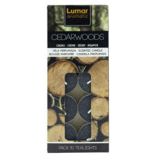 LUMAR VELA TEALIGHT PACK 10 PERF CEDRO EAN 8428451042738