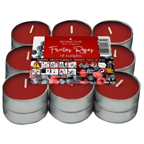 LUMAR PACK 18 VELAS TEALIGHTS PERFUMADAS FRUTOS VERMELHOS EAN 8428451042332