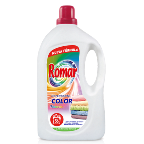 ROMAR DETERGENTE ROUPA CORES 3 LITROS EAN 8414227047021 