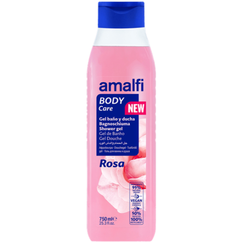 AMALFI GEL DE BANHO ROSA EAN 750 ML 8414227691897