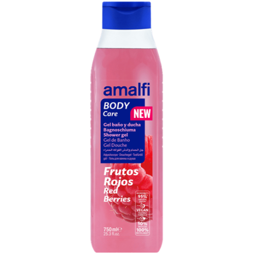 AMALFI GEL DE BANHO FRUTOS ROJOS 750 ML EAN 8414227032812