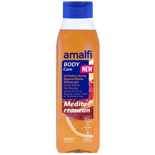 AMALFI GEL DE BANHO MEDITERRANEAN 750 ML  EAN 8414227097859