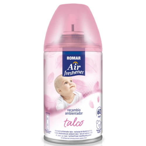 ROMAR AMBIENTADOR RECARGA MÁQUINA TALCO 250 ML EAN 8414227032553