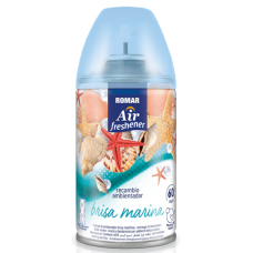ROMAR AMBIENTADOR RECARGA MÁQUINA BRISA MARINHO 250 ML EAN 8414227046017