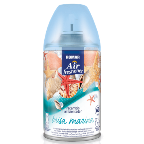 ROMAR AMBIENTADOR RECARGA MÁQUINA BRISA MARINHO 250 ML EAN 8414227046017