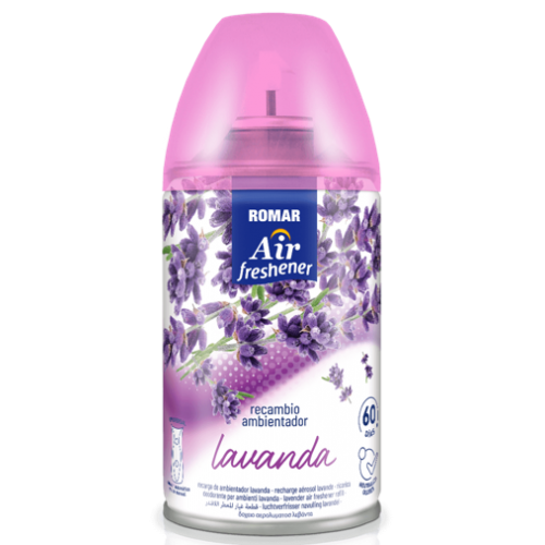 ROMAR AMBIENTADOR RECARGA MÁQUINA LAVANDA 250 ML EAN 8414227036766