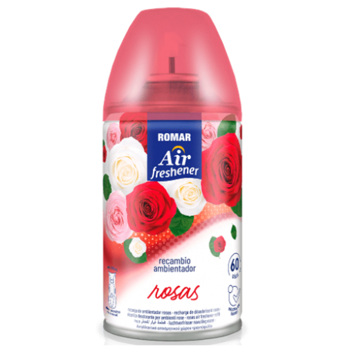 ROMAR AMBIENTADOR RECARGA MÁQUINA ROSAS 250 ML EAN 8414227045997