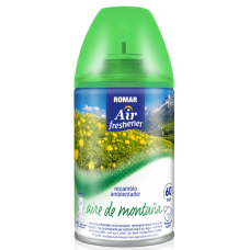 ROMAR AMBIENTADOR RECARGA MÁQUINA AR MONTANHA 250 ML EAN 8414227032607