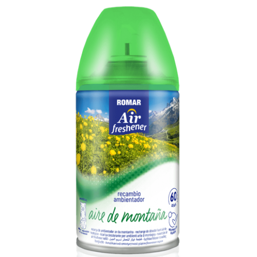 ROMAR AMBIENTADOR RECARGA MÁQUINA AR MONTANHA 250 ML EAN 8414227032607