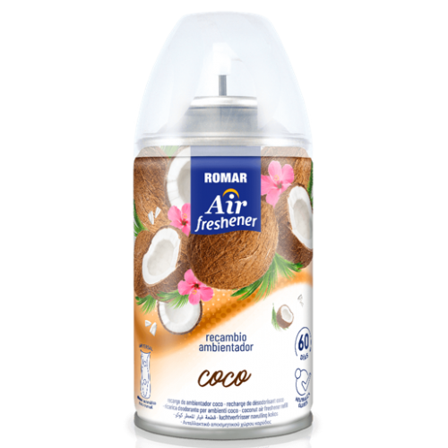 ROMAR AMBIENTADOR RECARGA MÁQUINA COCO 250 ML EAN 8414227046000