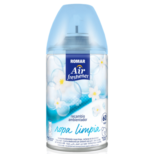 ROMAR AMBIENTADOR RECARGA MÁQUINA ROUPA LIMPA 250 ML EAN 8414227045980