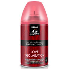ROMAR AMBIENTADOR RECARGA MÁQUINA LOVE DECLARATION 250 ML EAN 84142270580896