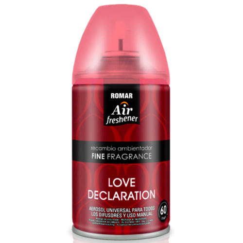 ROMAR AMBIENTADOR RECARGA MÁQUINA LOVE DECLARATION 250 ML EAN 84142270580896