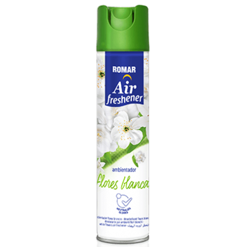 ROMAR AMBIENTADOR SPRAY 300 ML FLORES BRANCAS  EAN 8414227037084