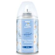 ROMAR AMBIENTADOR RECARGA MÁQUINA FLORES BRANCAS & PEONIA 250 ML EAN 8414227098023