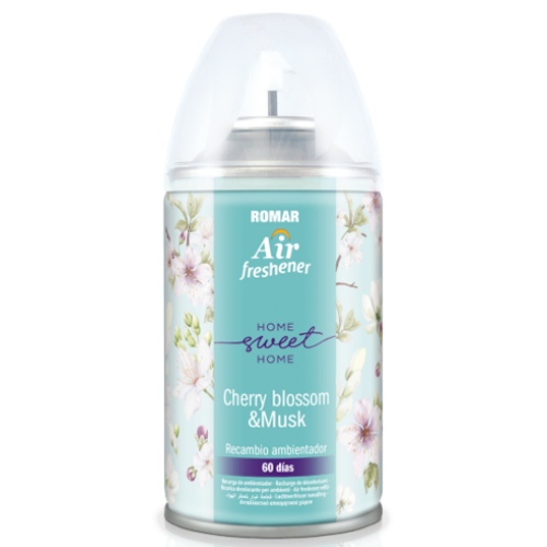ROMAR AMBIENTADOR RECARGA MÁQUINA CHERRY BLOSSOM & MUSK 250 ML EAN 8414227098047