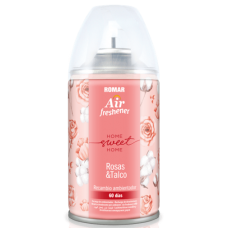 ROMAR AMBIENTADOR RECARGA MÁQUINA ROSAS & TALCO 250 ML EAN 8414227098030
