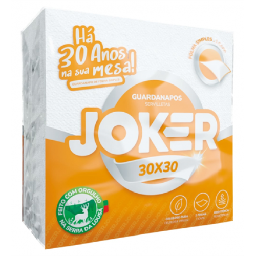JOKER GUARDANAPO 30x30 CM 60 UND PA0038  EAN 5607015006185