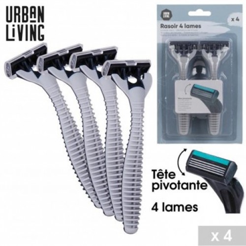 URBAN LIVING MAQUINA BARBEAR 4 LAMINAS PACK 4  EAN 5414886253927