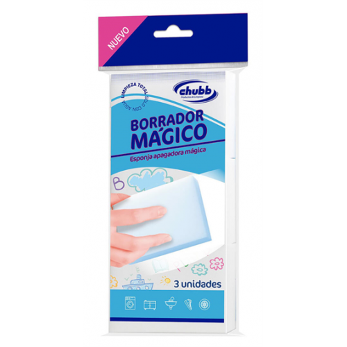 CHUBB ESPONJA LIMPEZA MAGICA PACK 3  EAN 8425192011535