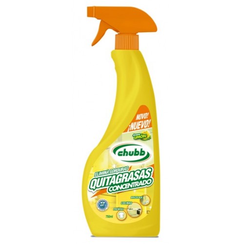 CHUBB TIRA GORDURAS 750 ML LIMÃO EAN 8425192050053