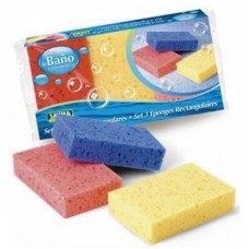 SAYMA ESPONJA BANHO RETANGULAR PACK 3  EAN 8427279000289