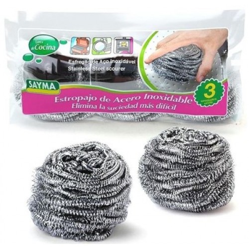 SAYMA ESFREGÃO AÇO PACK 3  EAN 8427279419906