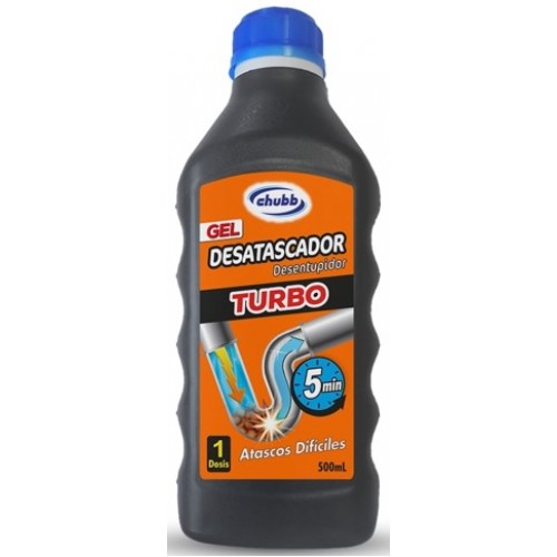 CHUBB   DESENTUPIDOR  DE  CANOS  GEL  TURBO 500 ML 8425192013614