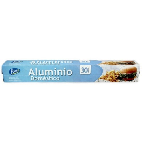 FLISS FOLHA DE ALUMINIO PARA ALIMENTOS 30 METROS  EAN 8436552691069