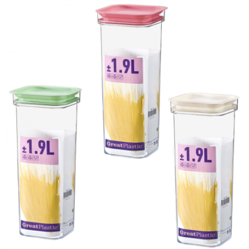 GREAT PLASTIC FRASCO QUADRADO 1,9 LT  EAN 8429905012109  