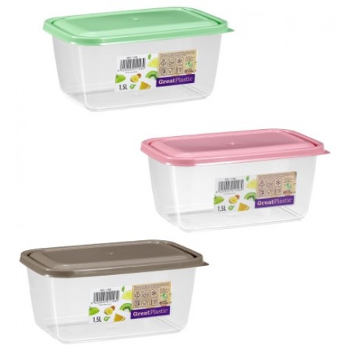 GREAT PLASTIC CAIXA RECTANGULAR 1,5 LT  EAN 8429905011584 