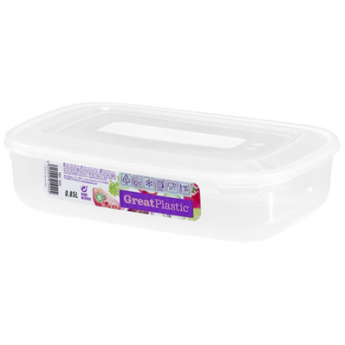 GREAT PLASTIC CAIXA RETANGULAR 0,85 LT  EAN 8429905010204