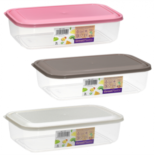 GREAT PLASTIC CAIXA RETANGULAR 2 LT  EAN 8429905011591