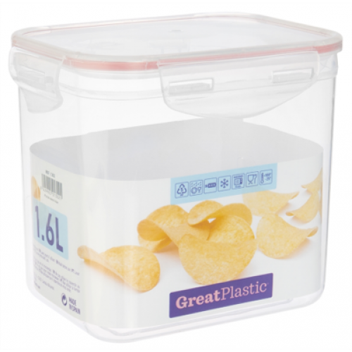 GREAT PLASTIC CAIXA RECTANGULAR 1,6 LT  EAN 8429905013021