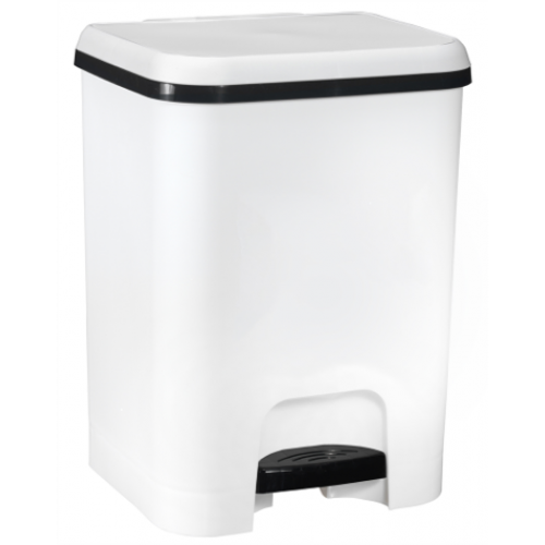 GREAT PLASTIC BALDE LIXO COM PEDAL 20 LT BRANCO EAN 8429905031605